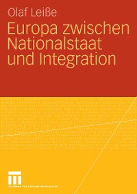 Cover Europa zwischen Nationalstaat und Integration