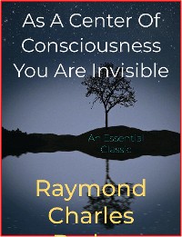 Cover As A Center Of Consciousness You Are Invisible