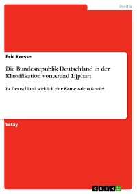 Cover Die Bundesrepublik Deutschland in der Klassifikation von Arend Lijphart