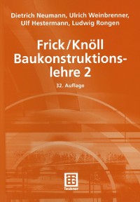 Cover Frick/Knöll Baukonstruktionslehre 2