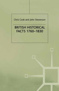 Cover British Historical Facts, 1760-1830