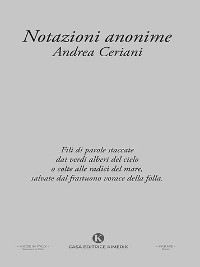 Cover Notazioni anonime