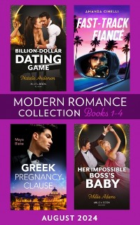 Cover Modern Romance August 2024 Books 1-4