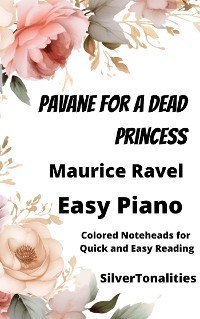 Cover Pavane for a Dead Princess Piano Sheet Music with Colored Notation