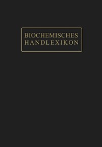 Cover Biochemisches Handlexikon