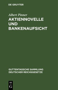 Cover Aktiennovelle und Bankenaufsicht