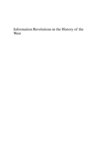 Cover Information Revolutions in the History of the West