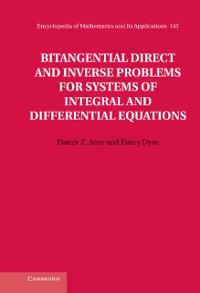 Cover Bitangential Direct and Inverse Problems for Systems of Integral and Differential Equations