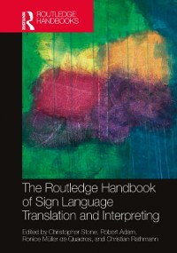 Cover Routledge Handbook of Sign Language Translation and Interpreting