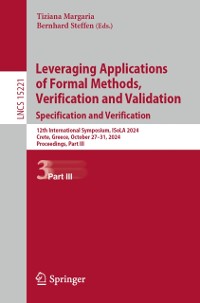 Cover Leveraging Applications of Formal Methods, Verification and Validation. Specification and Verification