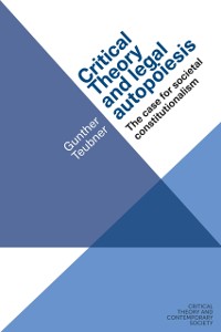 Cover Critical theory and legal autopoiesis
