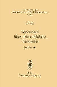 Cover Vorlesungen über Nicht-Euklidische Geometrie