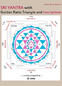 Cover Sri Yantra with Golden Ratio Triangle and Inscriptions