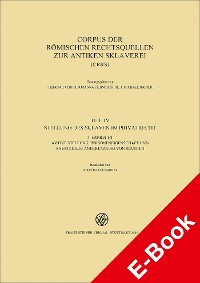 Cover Corpus der römischen Rechtsquellen zur antiken Sklaverei (CRRS)