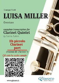 Cover Eb Clarinet Piccolo (instead Clarinet Bb 1) part of "Luisa Miller" for Clarinet Quintet