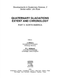 Cover Quaternary Glaciations - Extent and Chronology