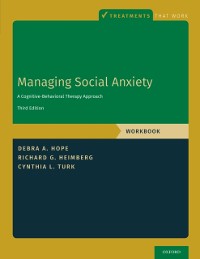 Cover Managing Social Anxiety, Workbook