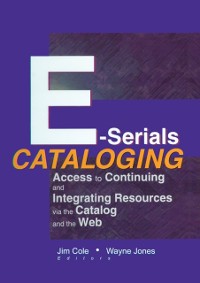 Cover E-Serials Cataloging