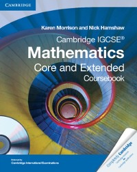 Cover Cambridge IGCSE Mathematics Core and Extended Coursebook