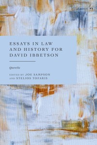 Cover Essays in Law and History for David Ibbetson