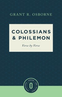 Cover Colossians & Philemon Verse by Verse