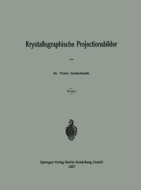 Cover Krystallographische Projectionsbilder