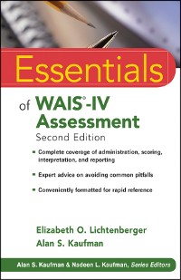 Cover Essentials of WAIS-IV Assessment