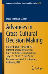 Cover Advances in Cross-Cultural Decision Making