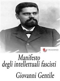 Cover Manifesto degli intellettuali fascisti
