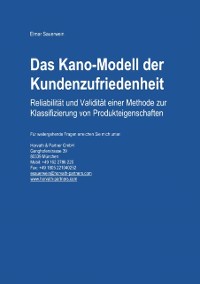 Cover Das Kano-Modell der Kundenzufriedenheit