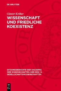 Cover Wissenschaft und friedliche Koexistenz