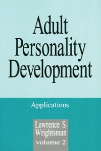 Cover Adult Personality Development : Volume 1: Theories and Concepts