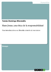 Cover Hans Jonas, una ética de la responsabilidad