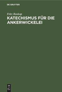 Cover Katechismus für die Ankerwickelei