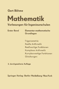 Cover Elementar-mathematische Grundlagen