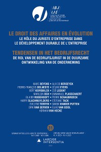 Cover De rol van de bedrijfsjurist in de duurzame ontwikkeling van de onderneming / Le rôle du juriste d'entreprise dans le développement durable