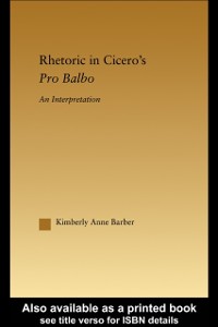 Cover Rhetoric in Cicero's Pro Balbo
