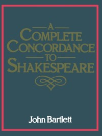 Cover Complete Concordance to Shakespeare