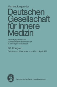 Cover Verhandlungen der Deutschen Gesellschaft für innere Medizin