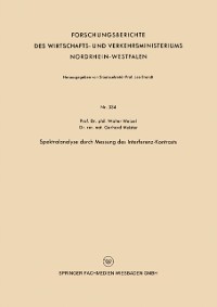 Cover Spektralanalyse durch Messung des Interferenz-Kontrasts