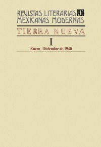 Cover Tierra nueva I, enero-diciembre de 1940