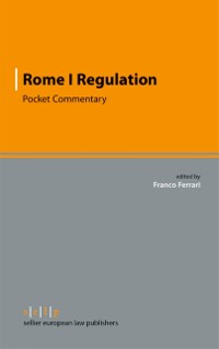 Cover Rome I Regulation