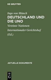 Cover Deutschland und die UNO