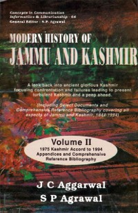 Cover Modern History of Jammu and Kashmir
