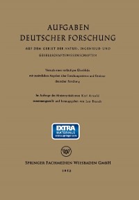 Cover Aufgaben Deutscher Forschung