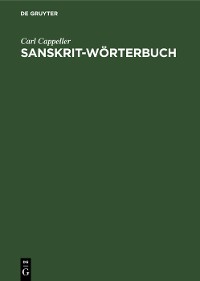 Cover Sanskrit-Wörterbuch