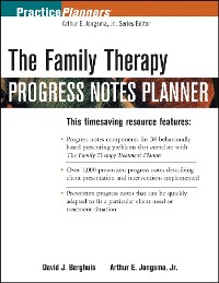 Cover The Family Therapy Progress Notes Planner