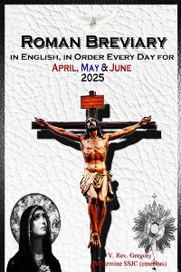 Cover The Roman Breviary in English, in Order, Every Day for April, May, June 2025