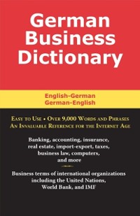 Cover German Business Dictionary