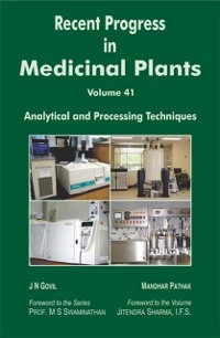 Cover Recent Progress In Medicinal Plants (Analytical And Processing Techniques)
